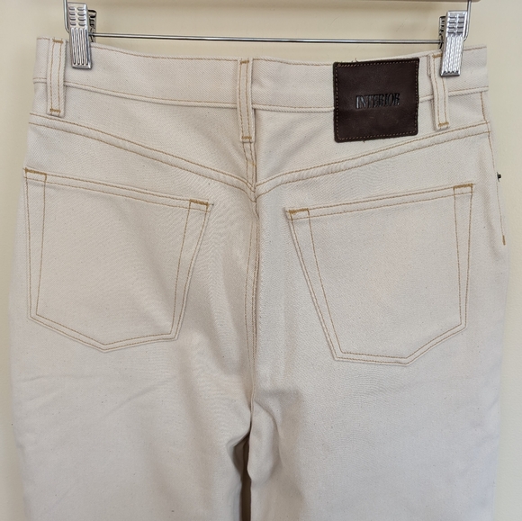 INTERIOR The Ty high-rise wide-leg jeans Ecru 31 - Picture 6 of 14